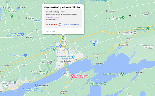 Fergusson HVAC Map